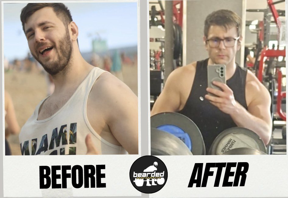 Mario Savovsky before and after transformation