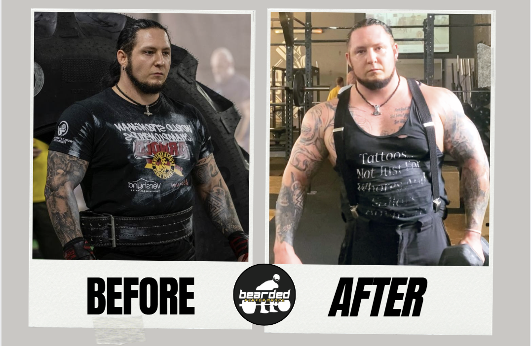 Ulfr Molette before and after transformation